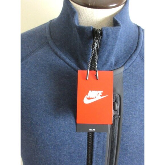 Nike Men's Tech Fleece N98 OG 10 YR Full Zip Jacket Obsidian Blue Sizes NWT - Picture 2 of 6